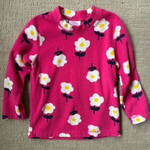 Hanna Andersson cozy fleece pull over sweatshirt girls size 5 (110cm)